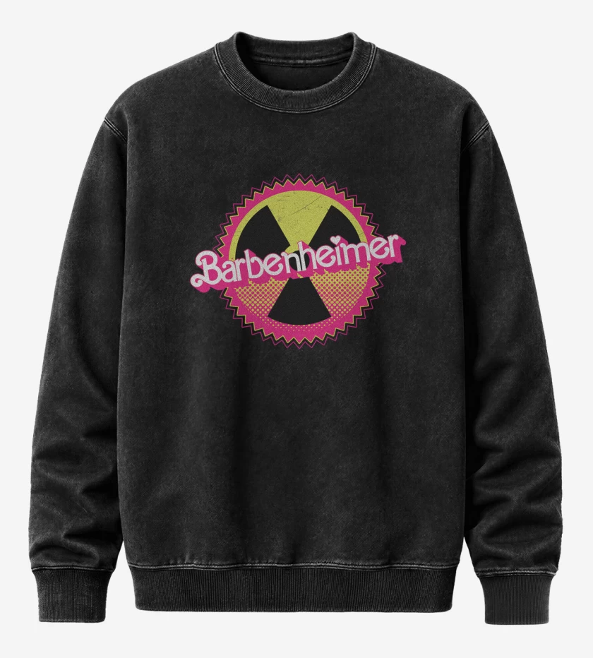 Poleron Polo Acid Wash Negro de Barbie Nuclear