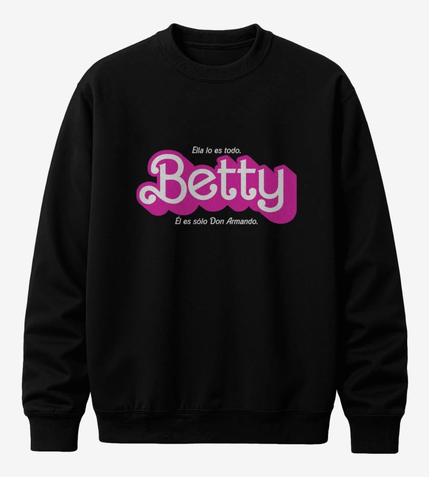 Poleron polo Negro de Ella es Betty