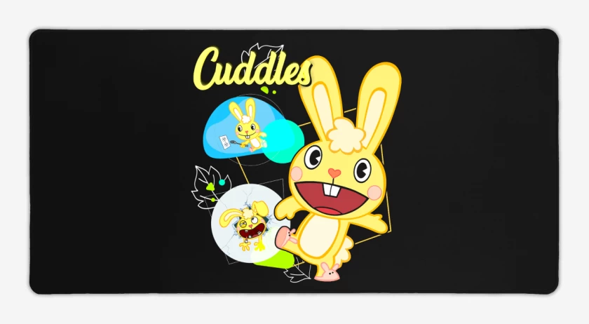 Mouse pad Gamer Negro de Cuddles 