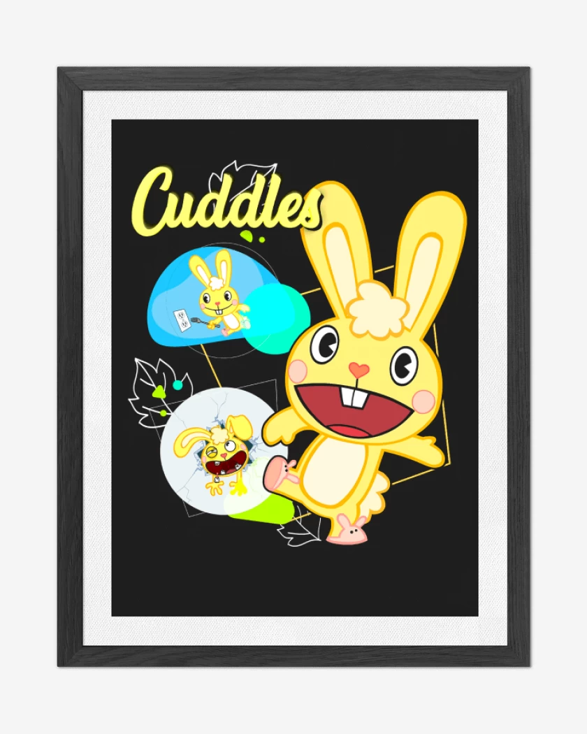 Cuadro decorativo Negro de Cuddles 