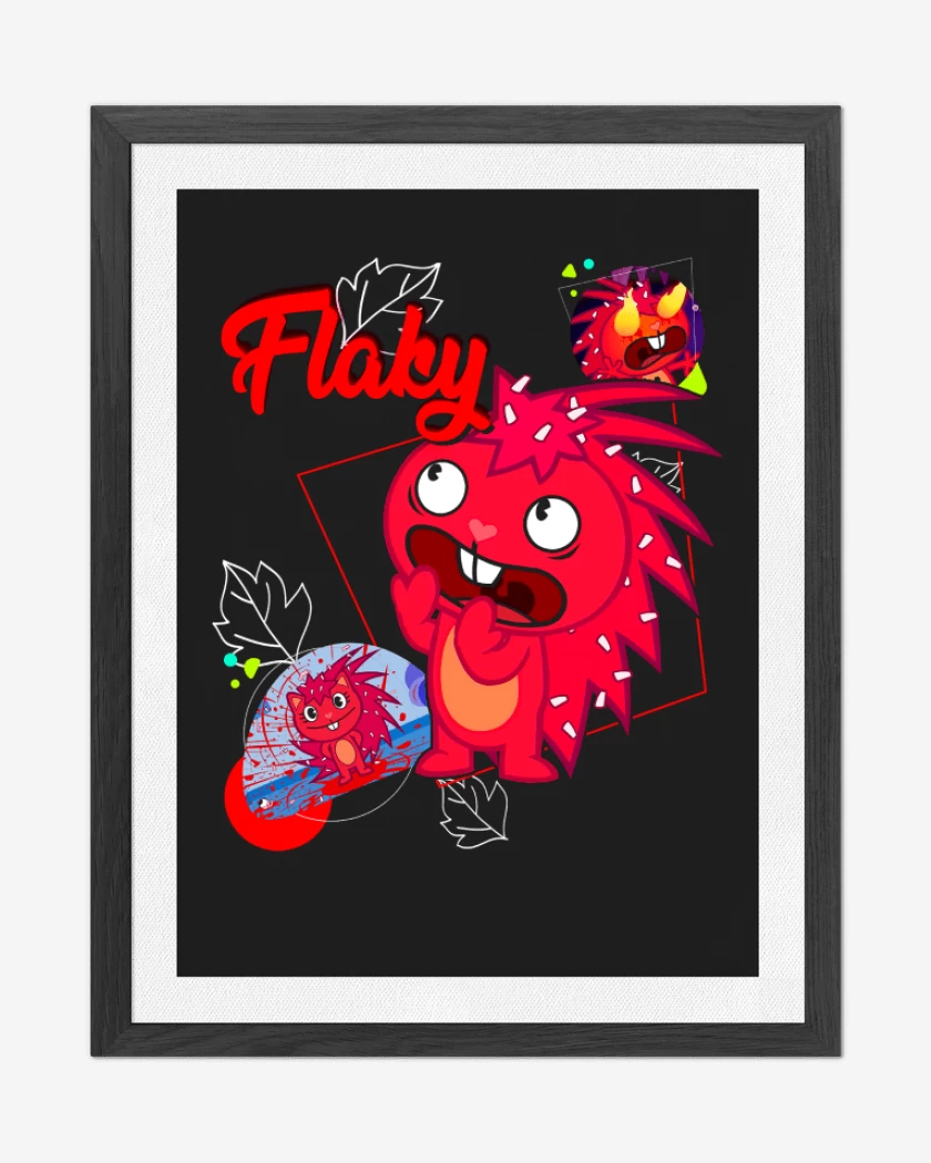 Cuadro decorativo Negro de Flaky
