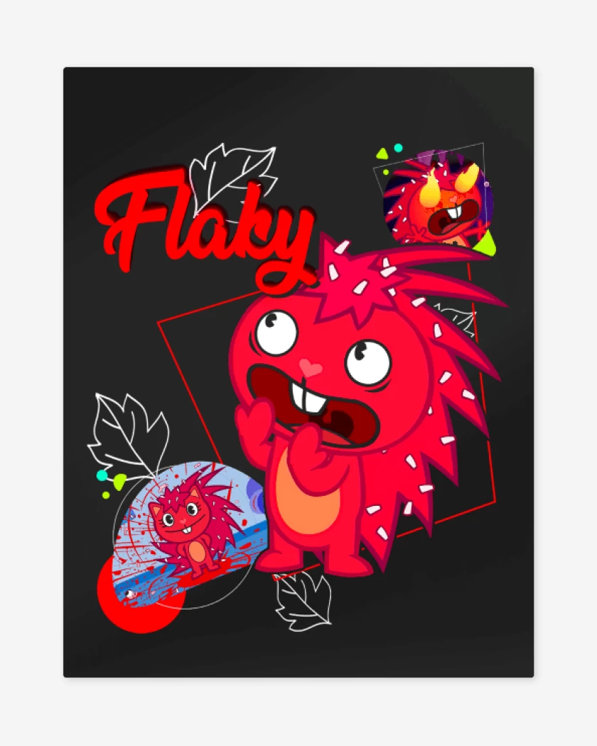 Print metalico Negro de Flaky
