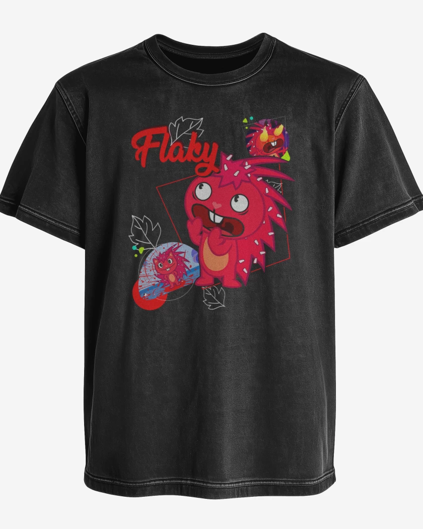 Polera desgastada Flaky