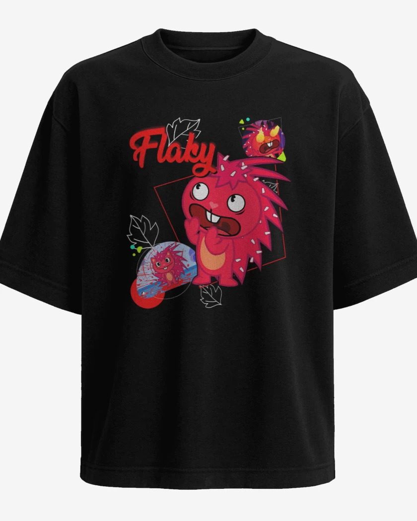 Polera Oversize Negro de Flaky