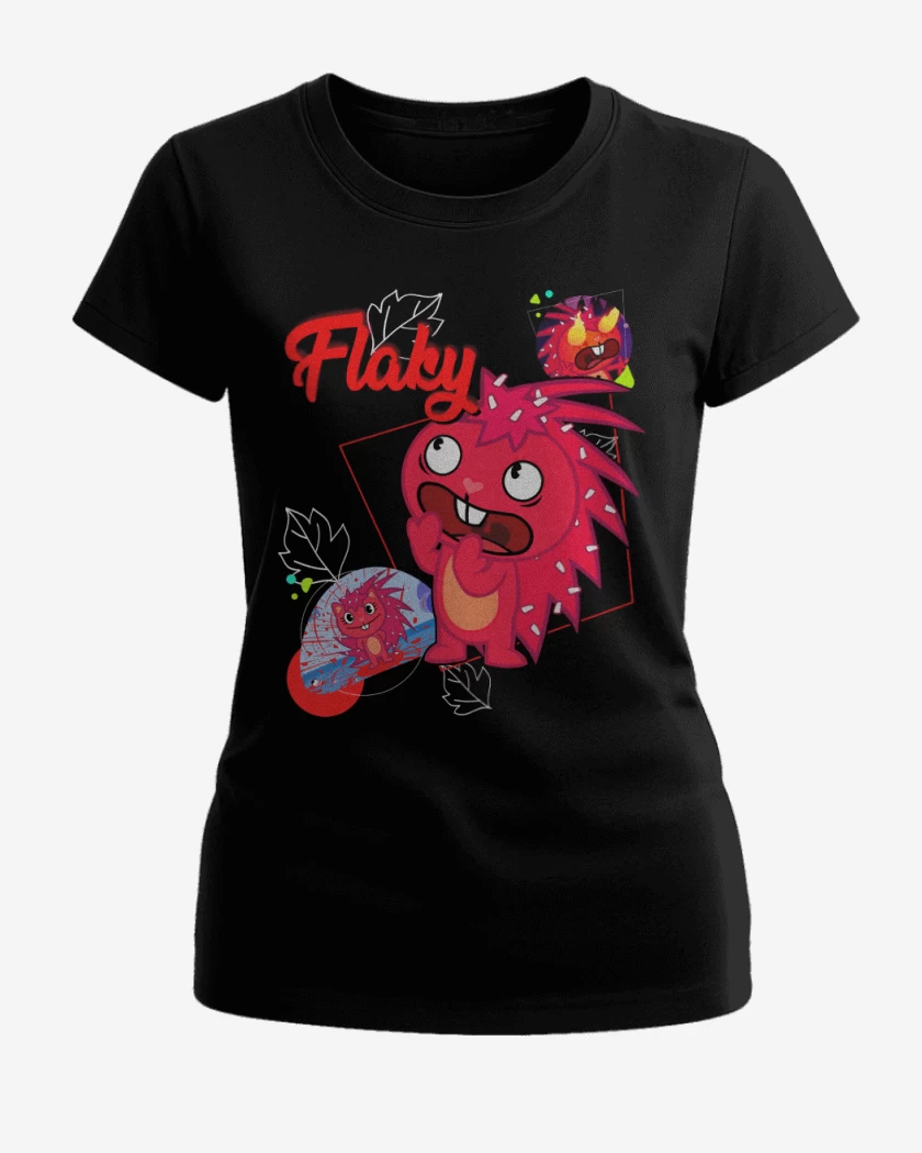 Polera de Mujer Negro de Flaky