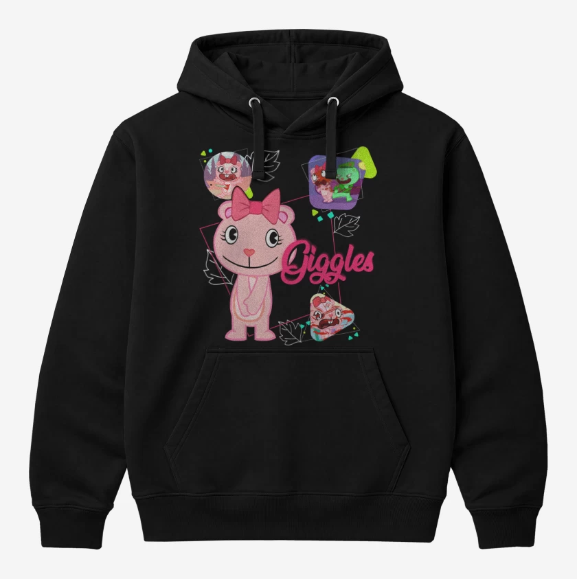 Polerón Canguro Negro de Giggles