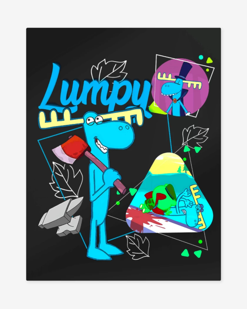 Print metalico Negro de Lumpy