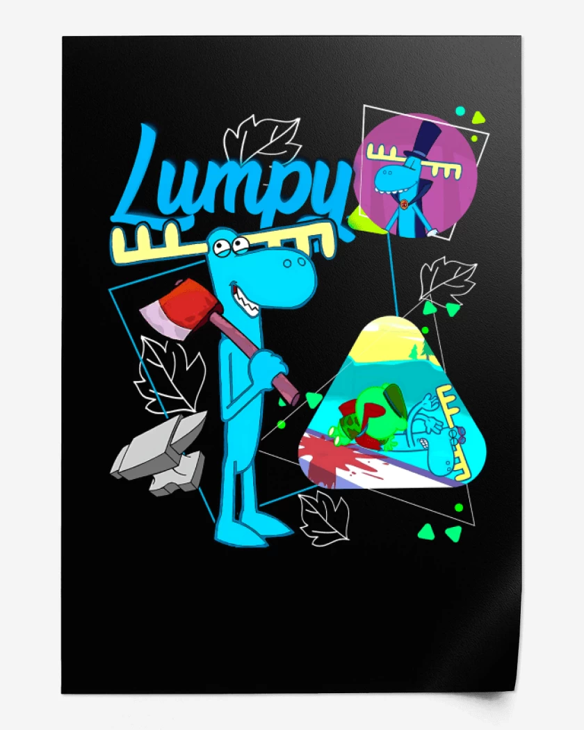 Print Negro de Lumpy