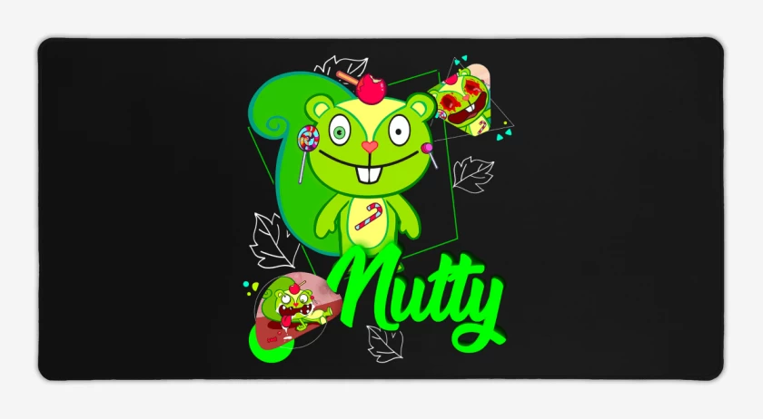 Mouse pad Gamer Negro de Nutty