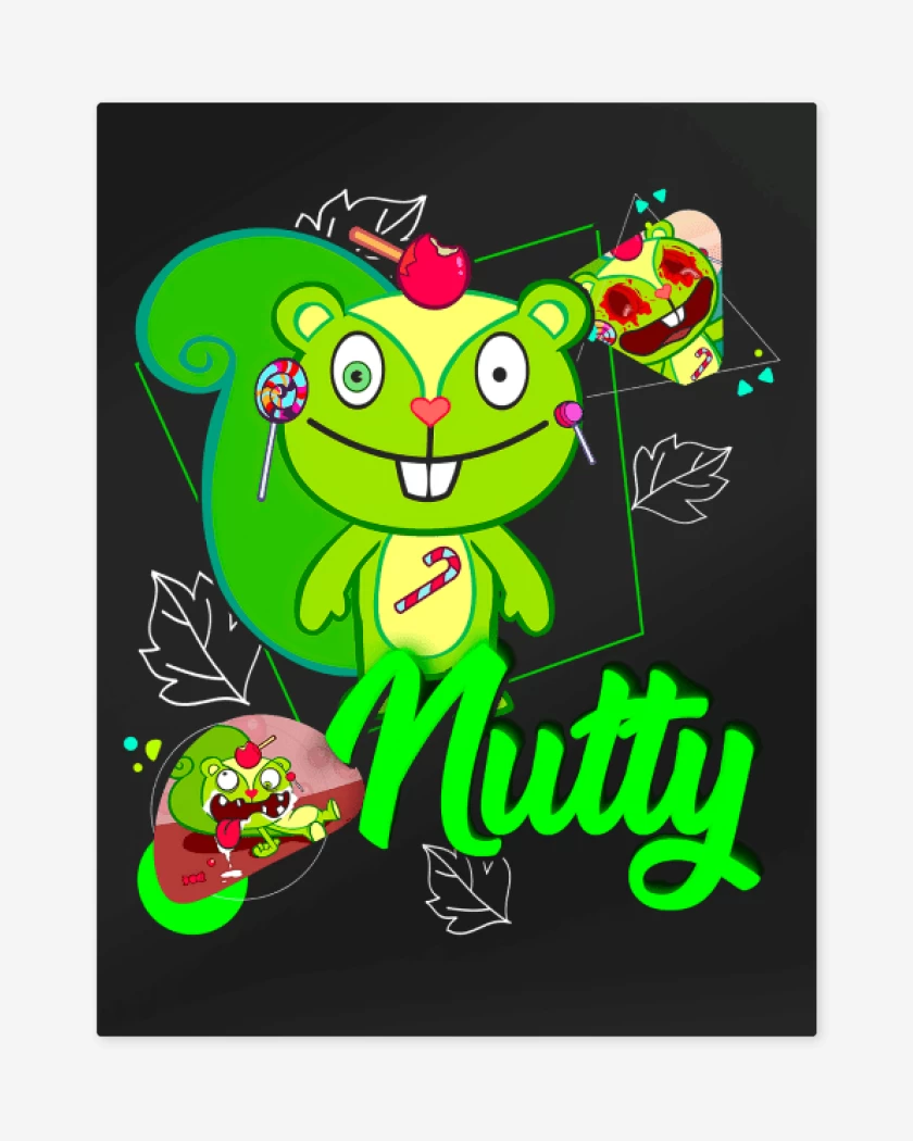 Print metalico Negro de Nutty