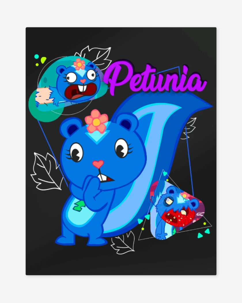 Print metalico Negro de Petunia