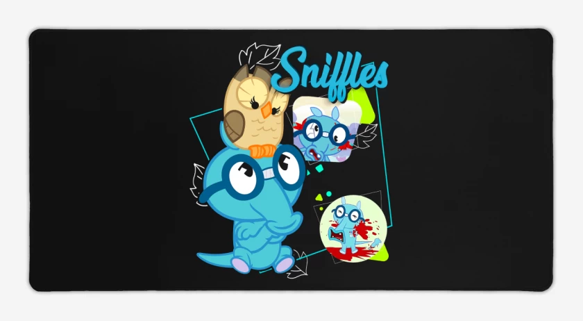 Mouse pad Gamer Negro de Sniffles
