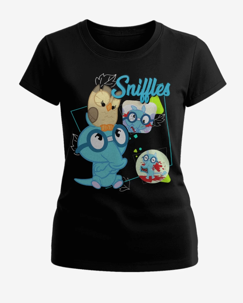 Polera de Mujer Negro de Sniffles