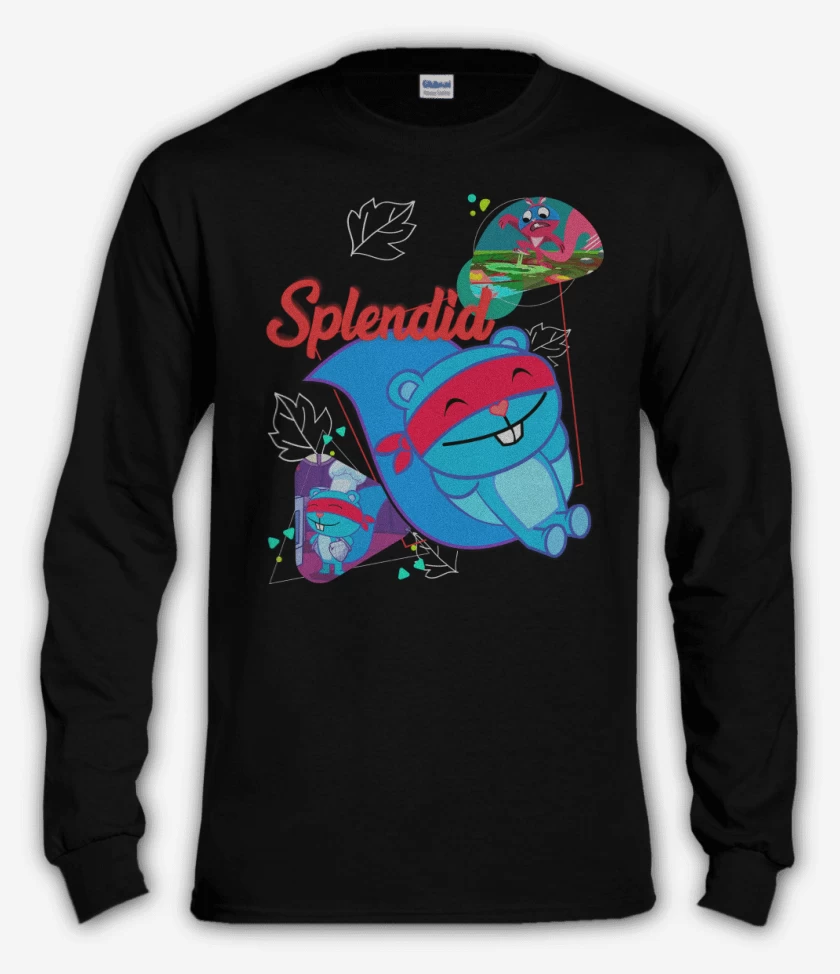 Polera manga larga Negro de Splendid