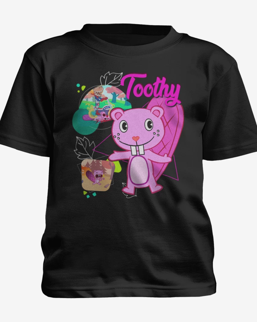 Polera de niño Negro de Toothy