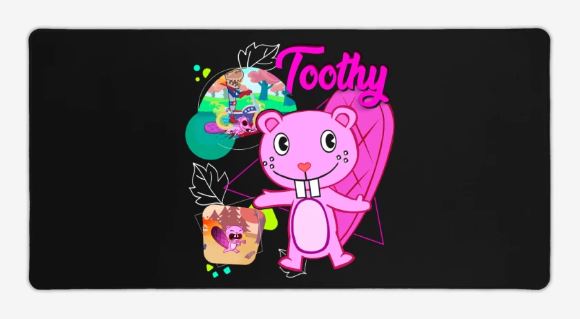 Mouse pad Gamer Negro de Toothy