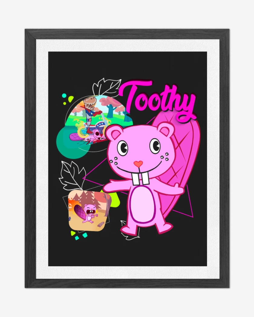 Cuadro decorativo Negro de Toothy