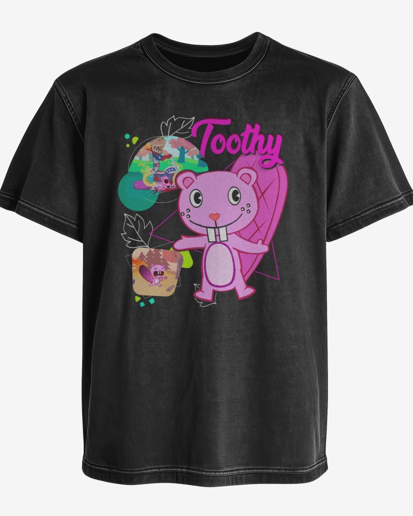 Polera desgastada Toothy