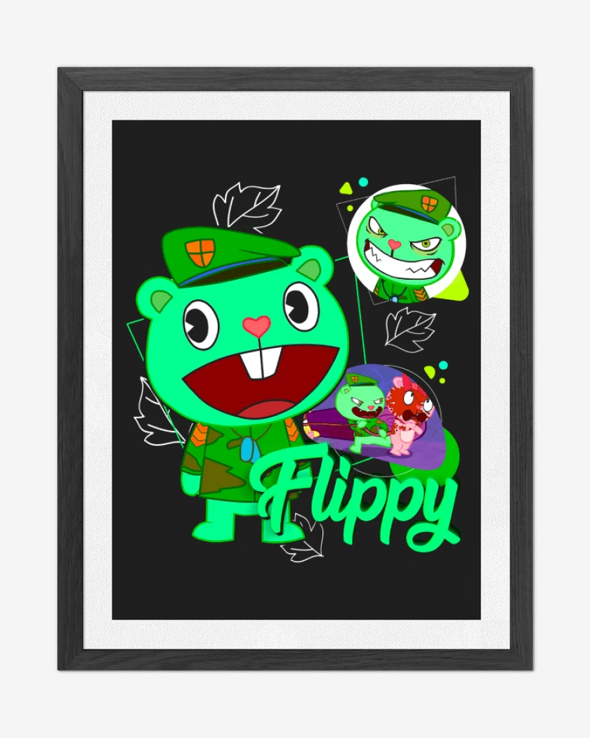 Cuadro decorativo Negro de Flippy