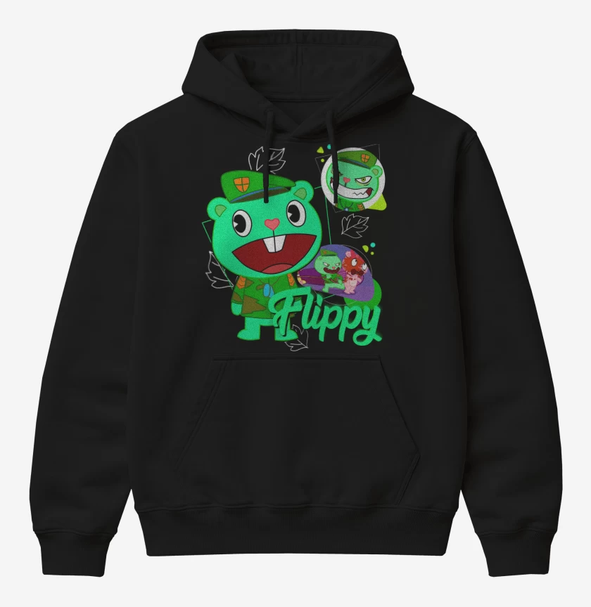 Poleron Canguro básico Negro de Flippy