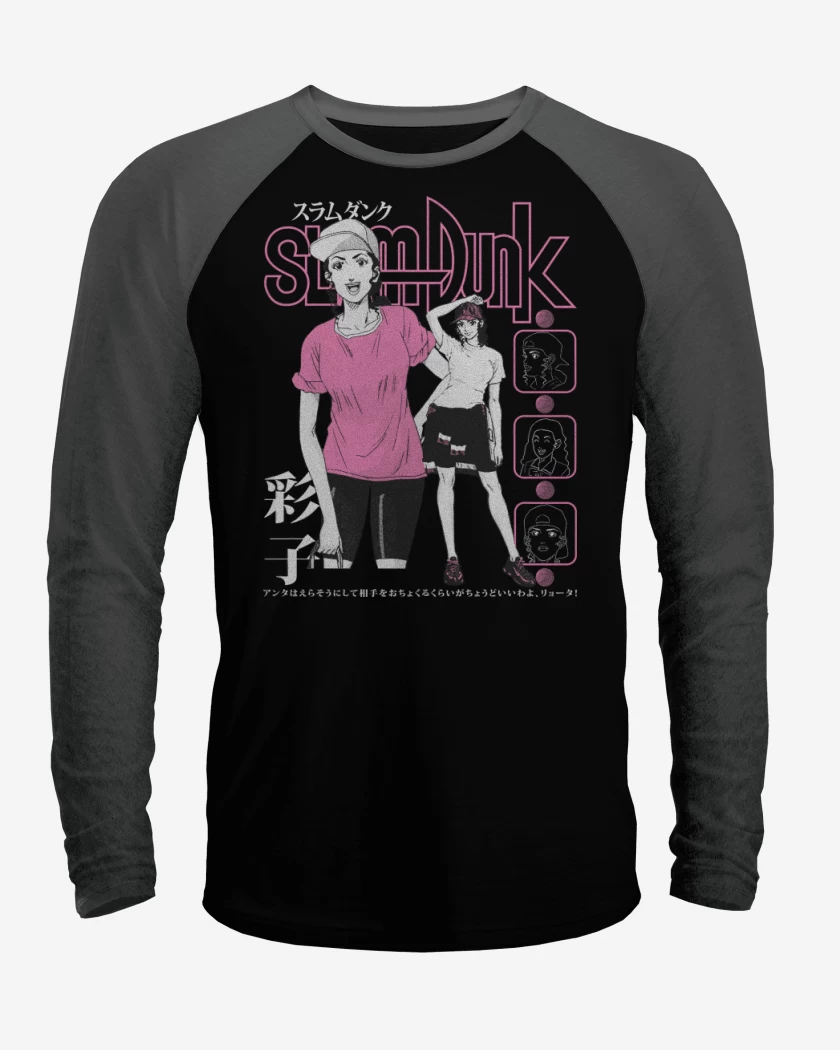 Polera Raglan Negro / Negro Heather de SLDNK Ayako N