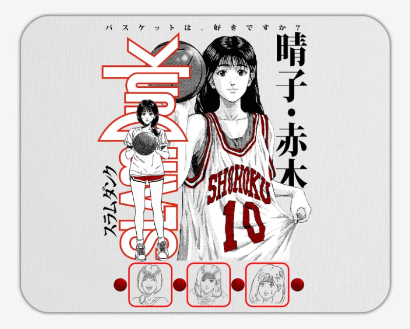 Mousepad SLDNK Haruko Akagi B