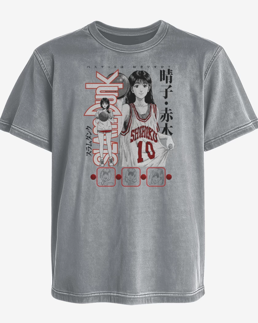 Polera desgastada Gris Melange de SLDNK Haruko Akagi B