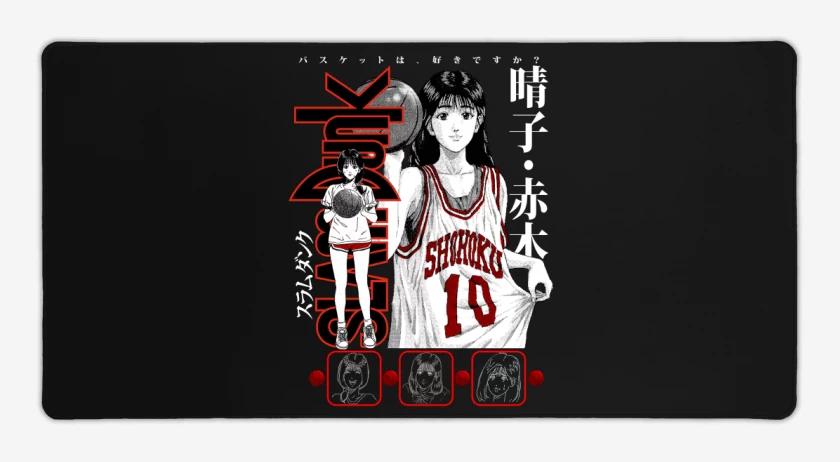 Mouse pad Gamer Negro de SLDNK Haruko Akagi N