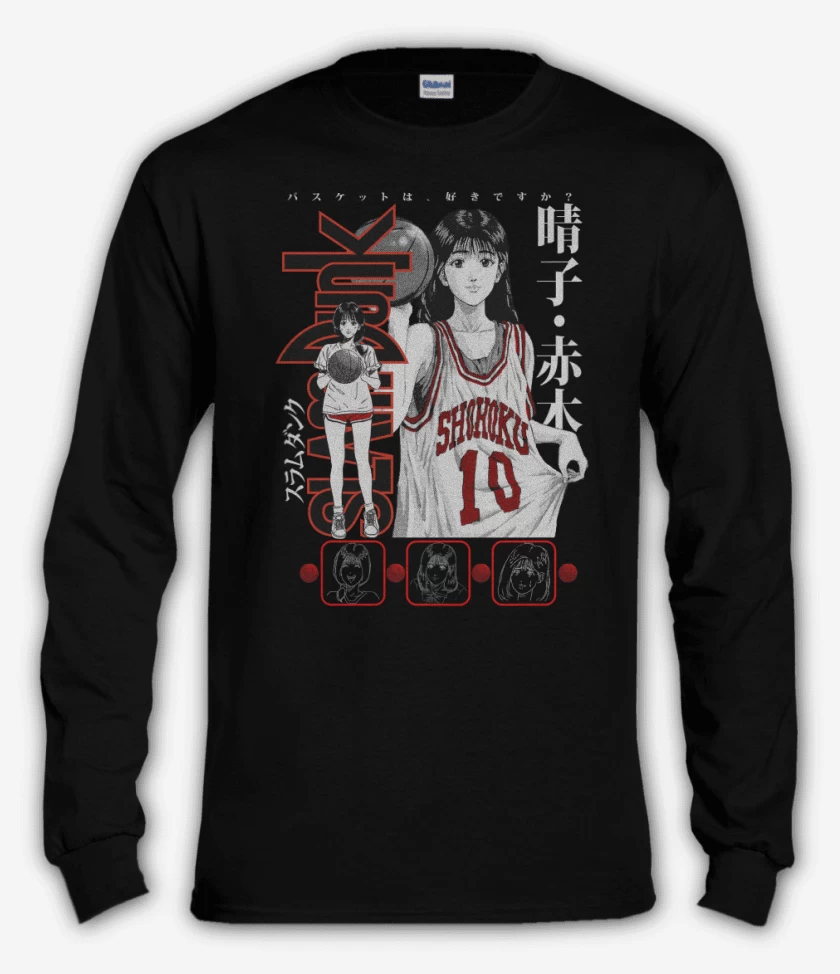 Polera manga larga Negro de SLDNK Haruko Akagi N