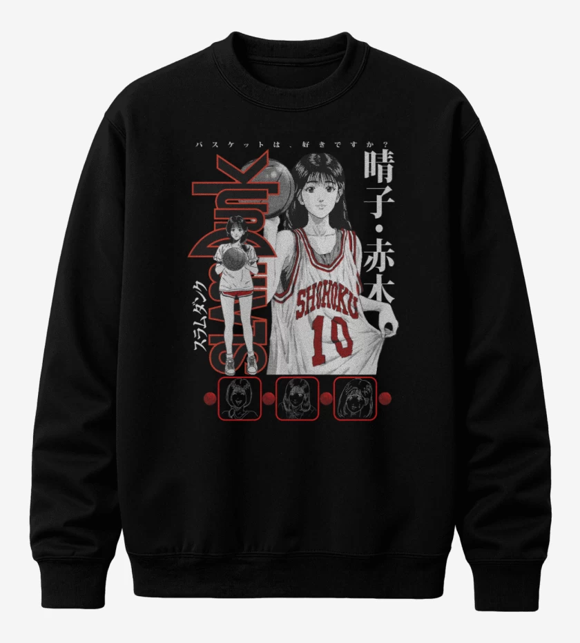 Poleron polo Negro de SLDNK Haruko Akagi N