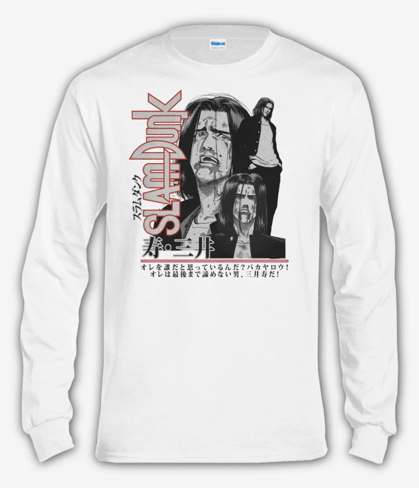 Polera manga larga Blanco de SLDNK Mitsui Pandillero B