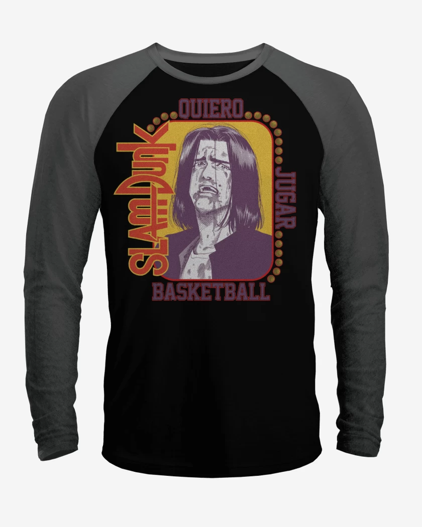 Polera Raglan SLDNK Quiero Jugar Basketball