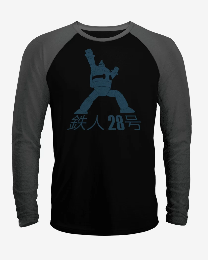 Polera Raglan Negro / Negro Heather de Tetsujin 28-go