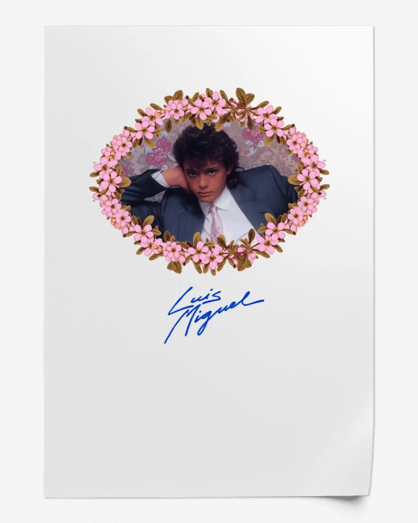Print Blanco de Luis Miguel Joven