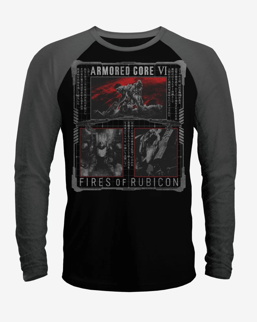 Polera Raglan Armored Core IV Fires of Rubicon