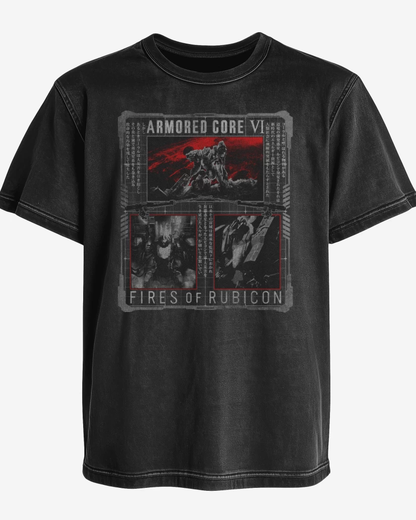 Polera desgastada Armored Core IV Fires of Rubicon