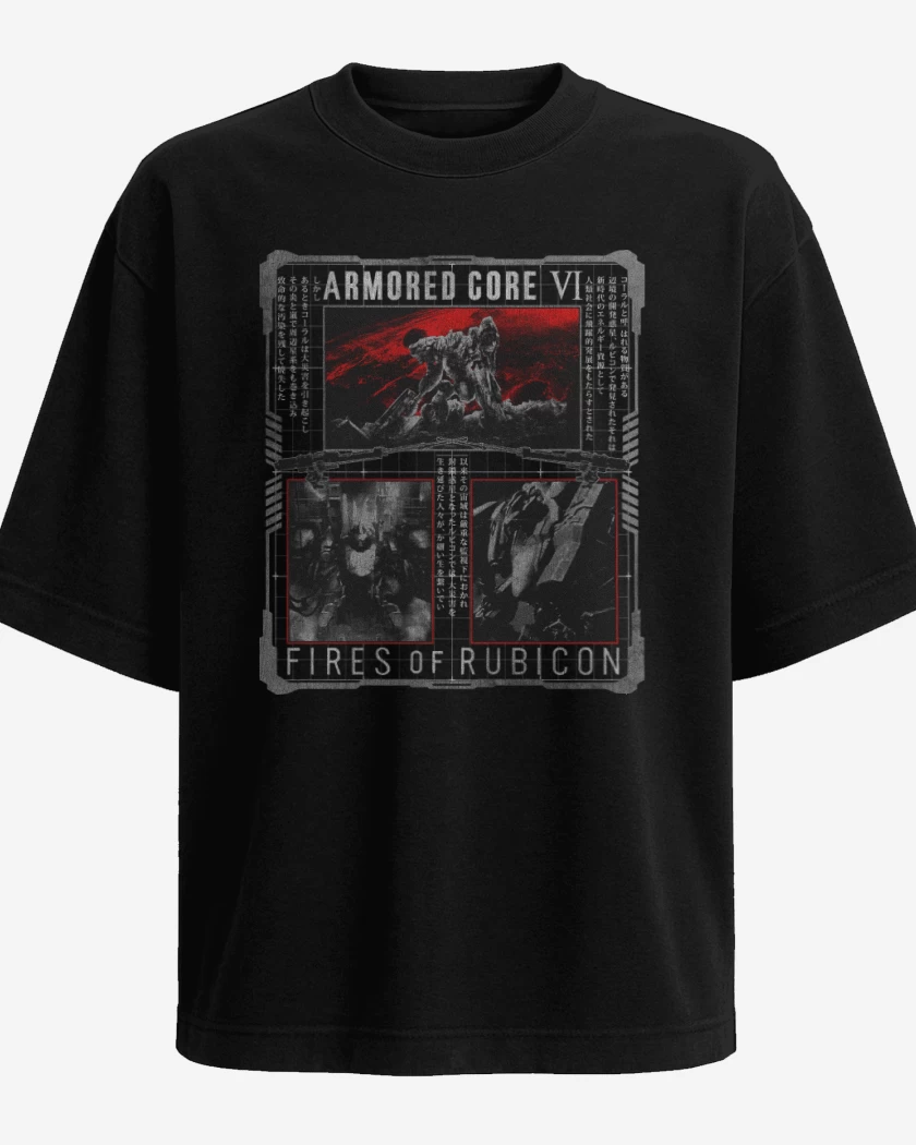 Polera Oversize Armored Core IV Fires of Rubicon