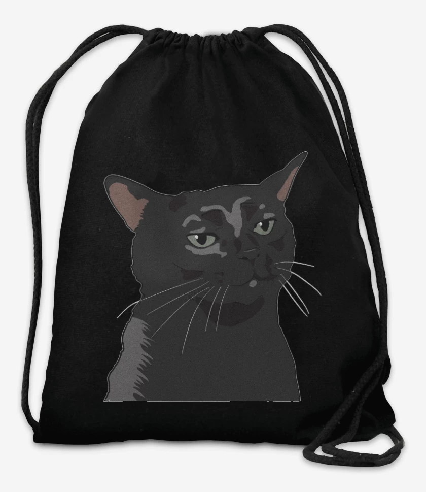 Mochila Gatito Negro MEME