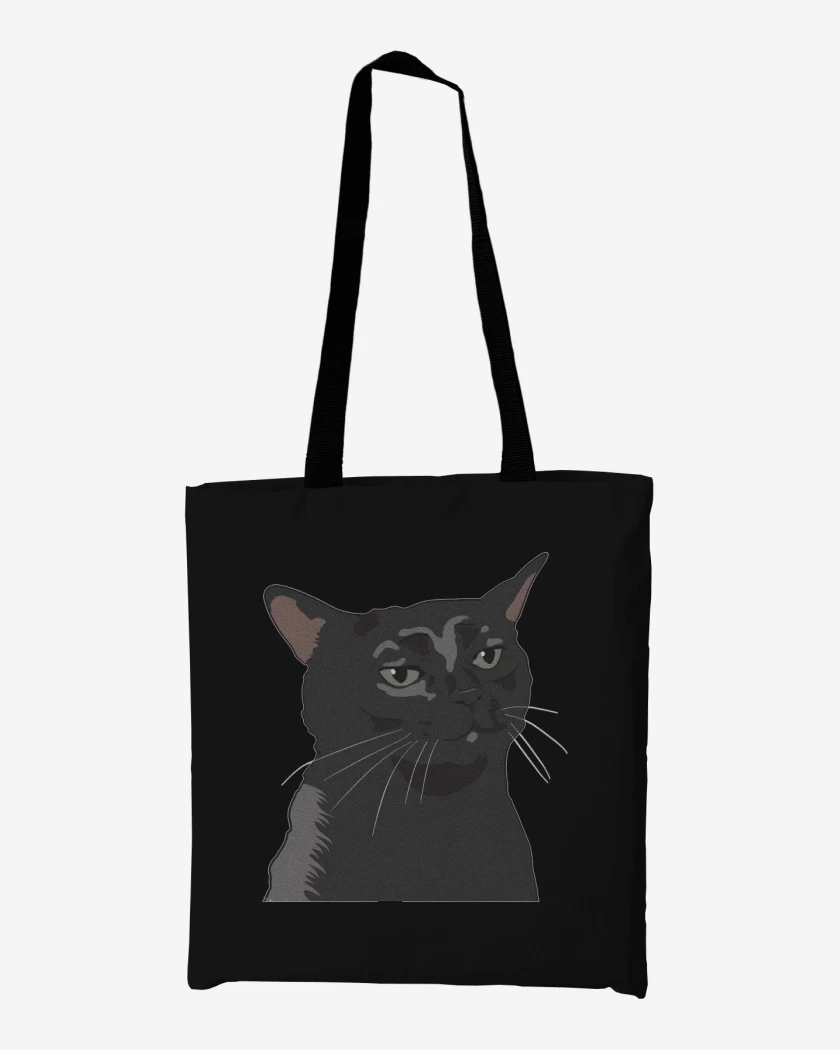 Totebag Gatito Negro MEME