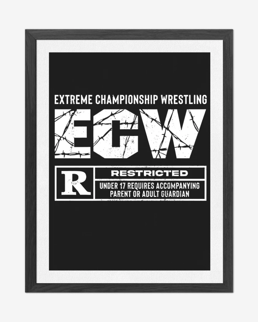 Cuadro decorativo Negro de Extreme Championship Wrestling