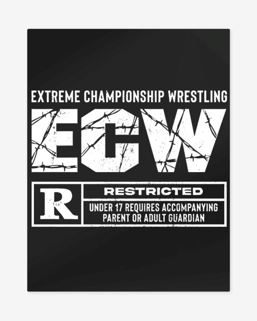 Print metalico Negro de Extreme Championship Wrestling