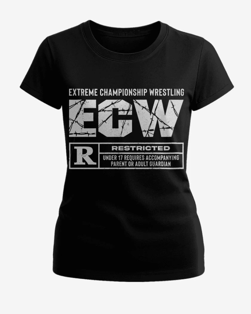 Polera de Mujer Negro de Extreme Championship Wrestling