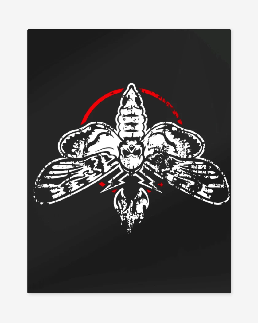 Print metalico Negro de Luciernaga Wyatt