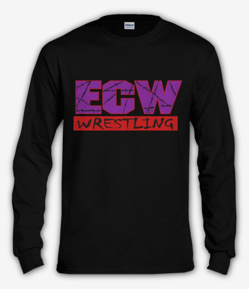 Polera manga larga Negro de ECW Wrestling