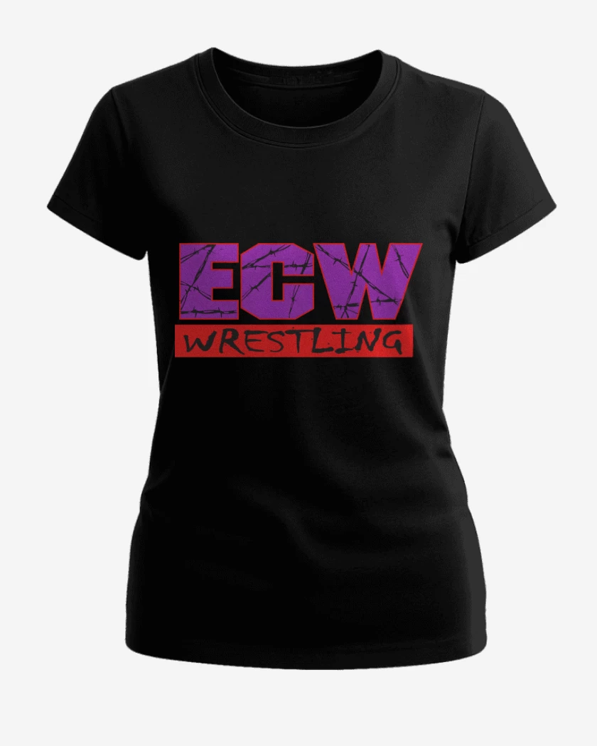 Polera de Mujer Negro de ECW Wrestling