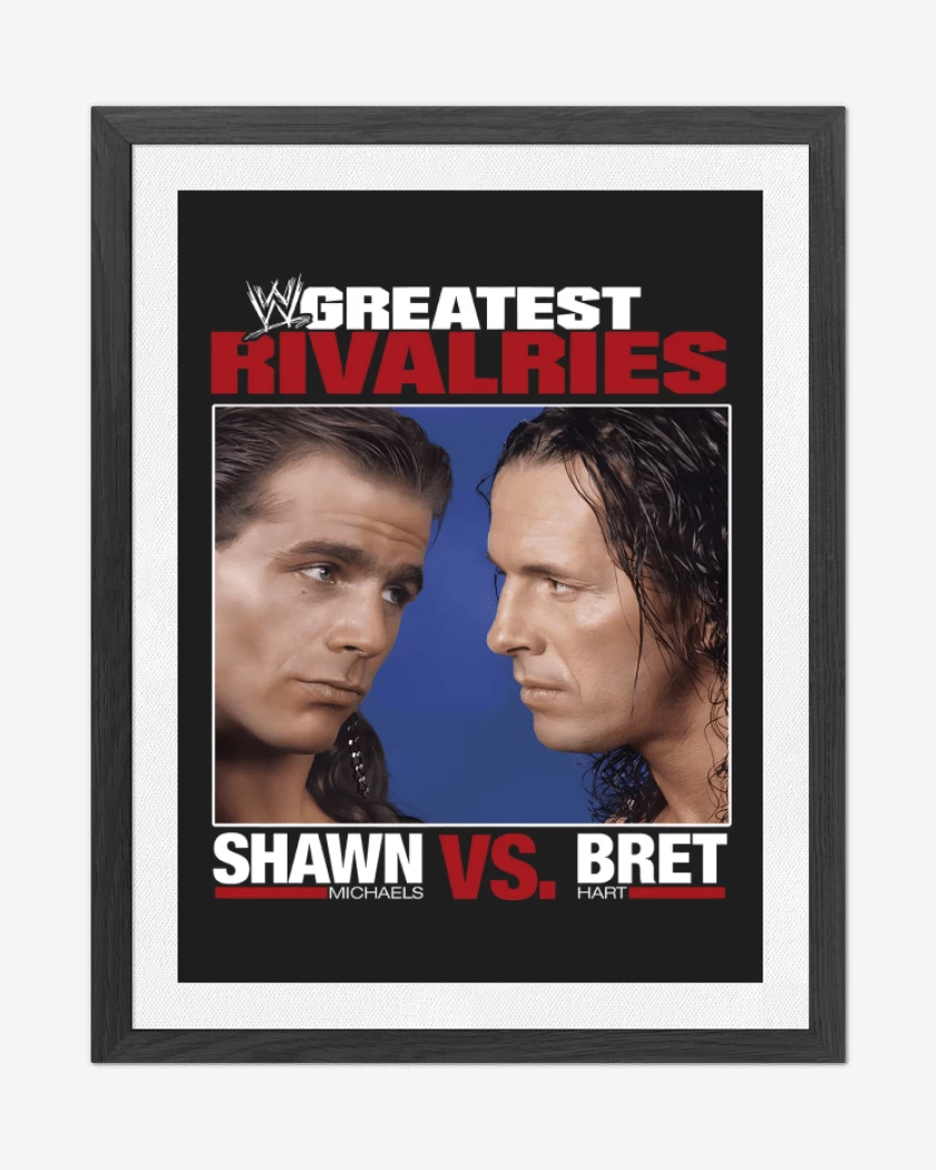 Cuadro decorativo Negro de Shawn vs Bret 