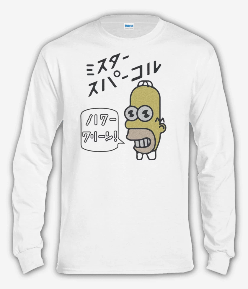 Polera manga larga Blanco de Mr chispa