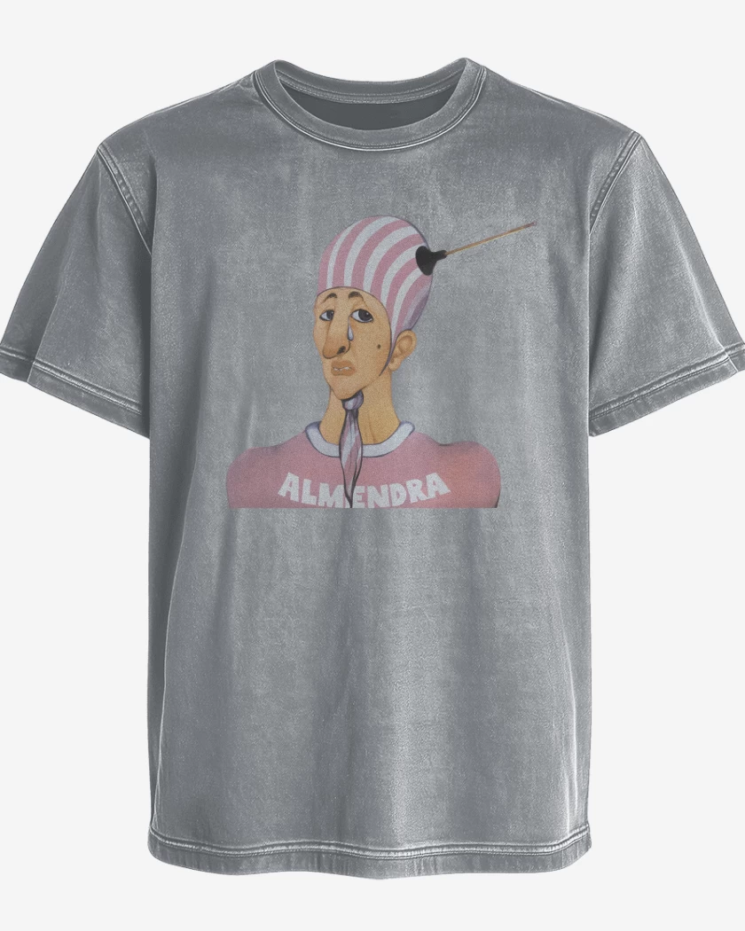 Polera desgastada Almendra