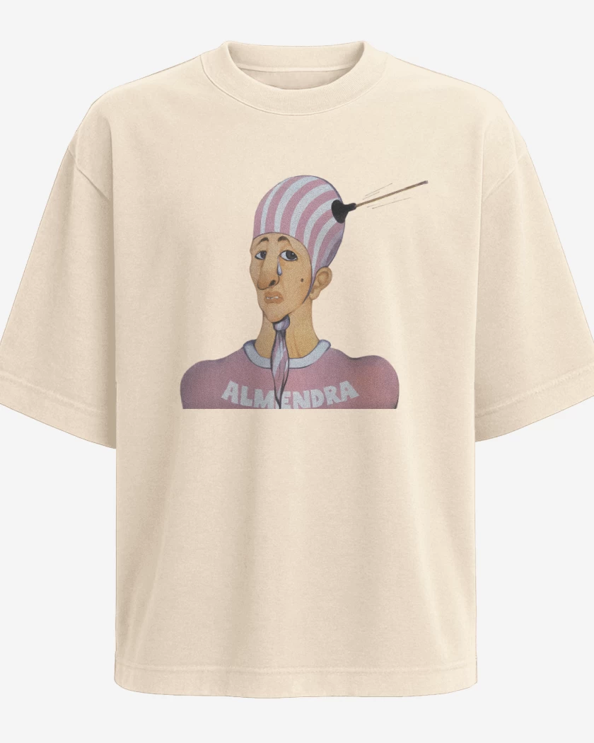 Polera Oversize Beige de Almendra