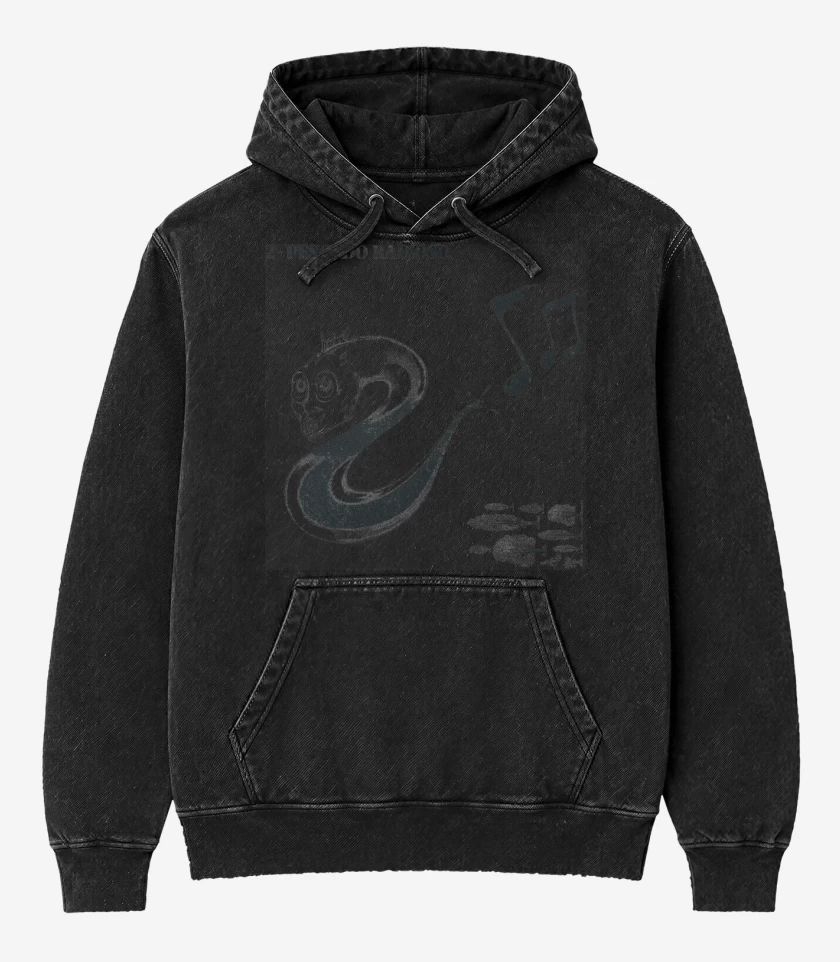 Poleron Canguro Acid Wash 2 - Pescado Rabioso